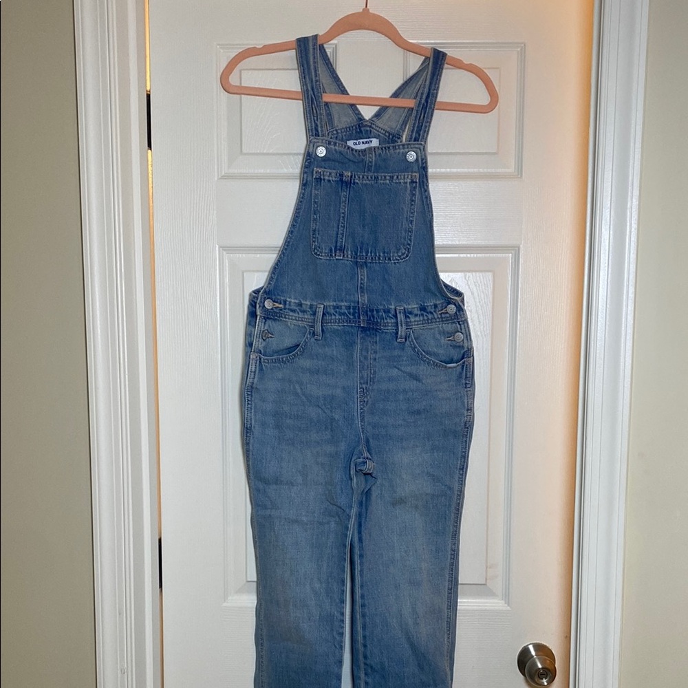 Old Navy Blue Denim Overalls Classic Style